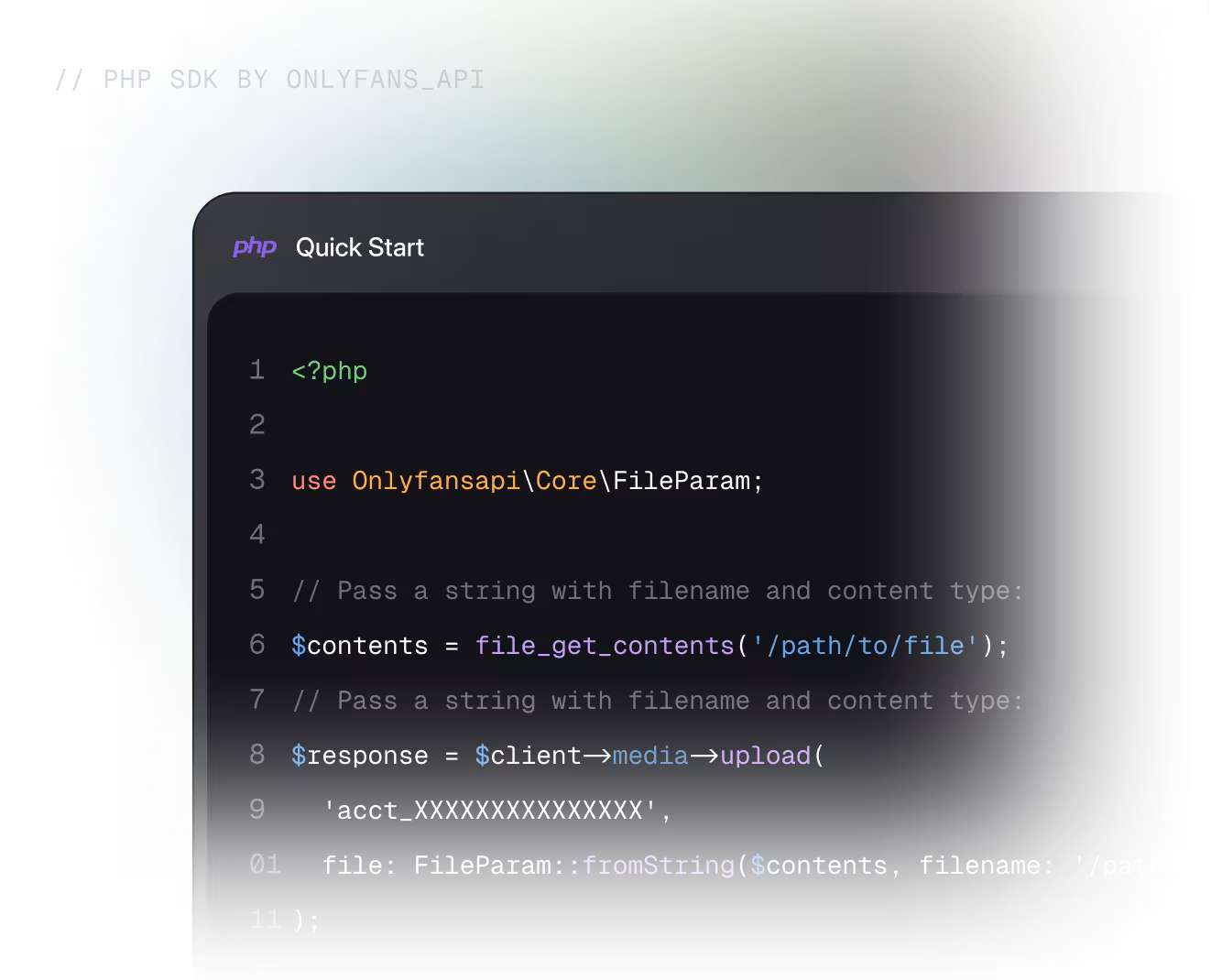 PHP SDK hero