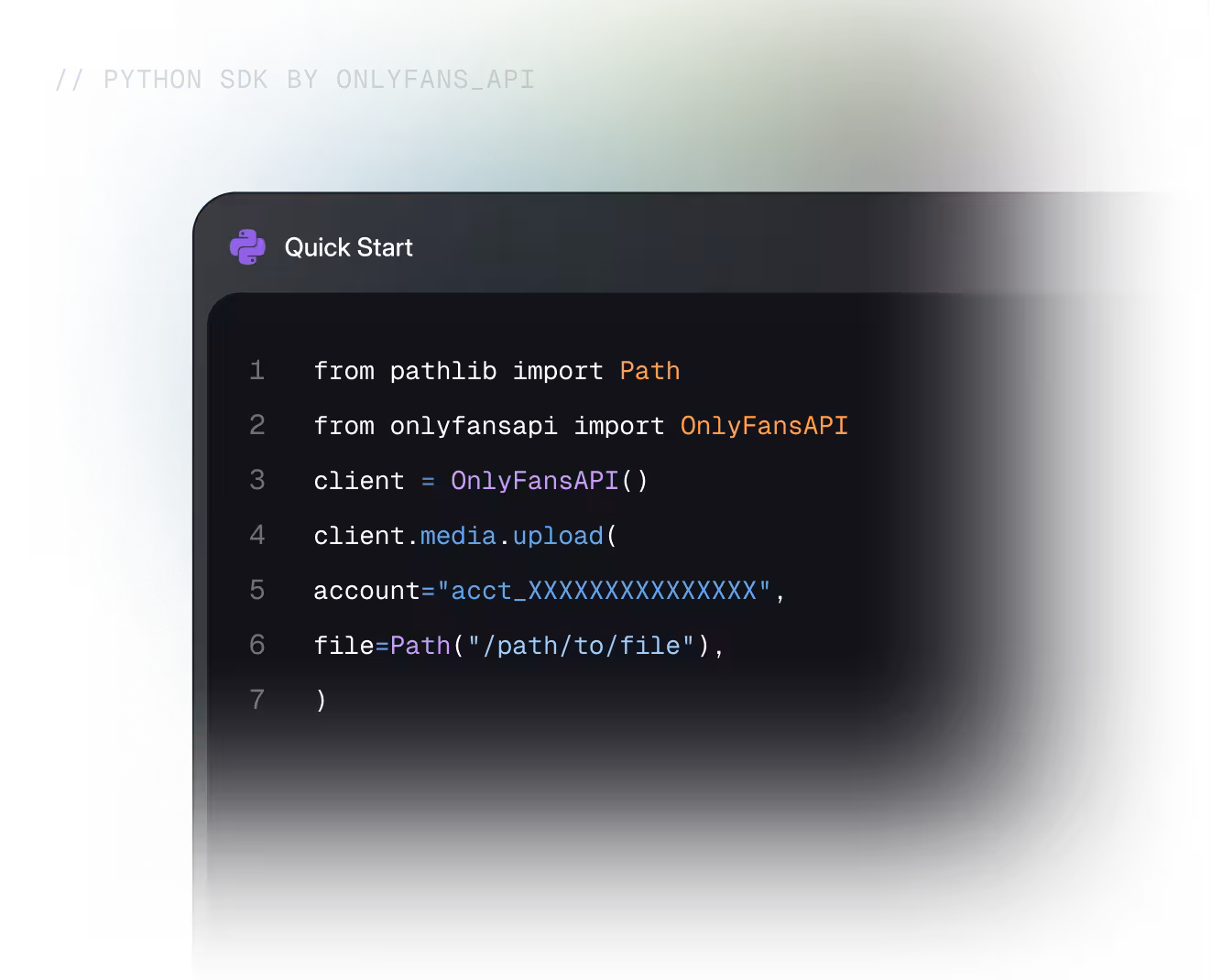 Python SDK hero